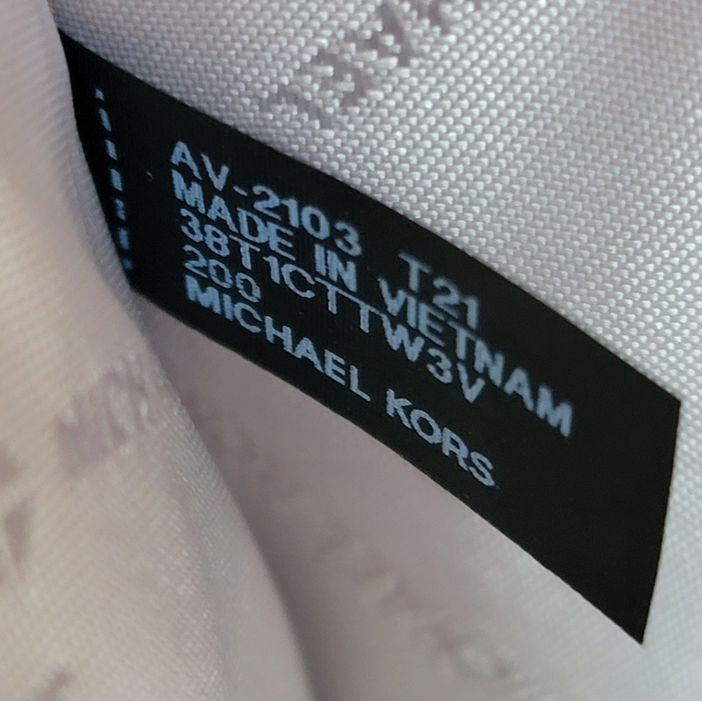 Michael Kors Jet Set LG Floral Wristlet Clutch Brown - Picture 4 of 6